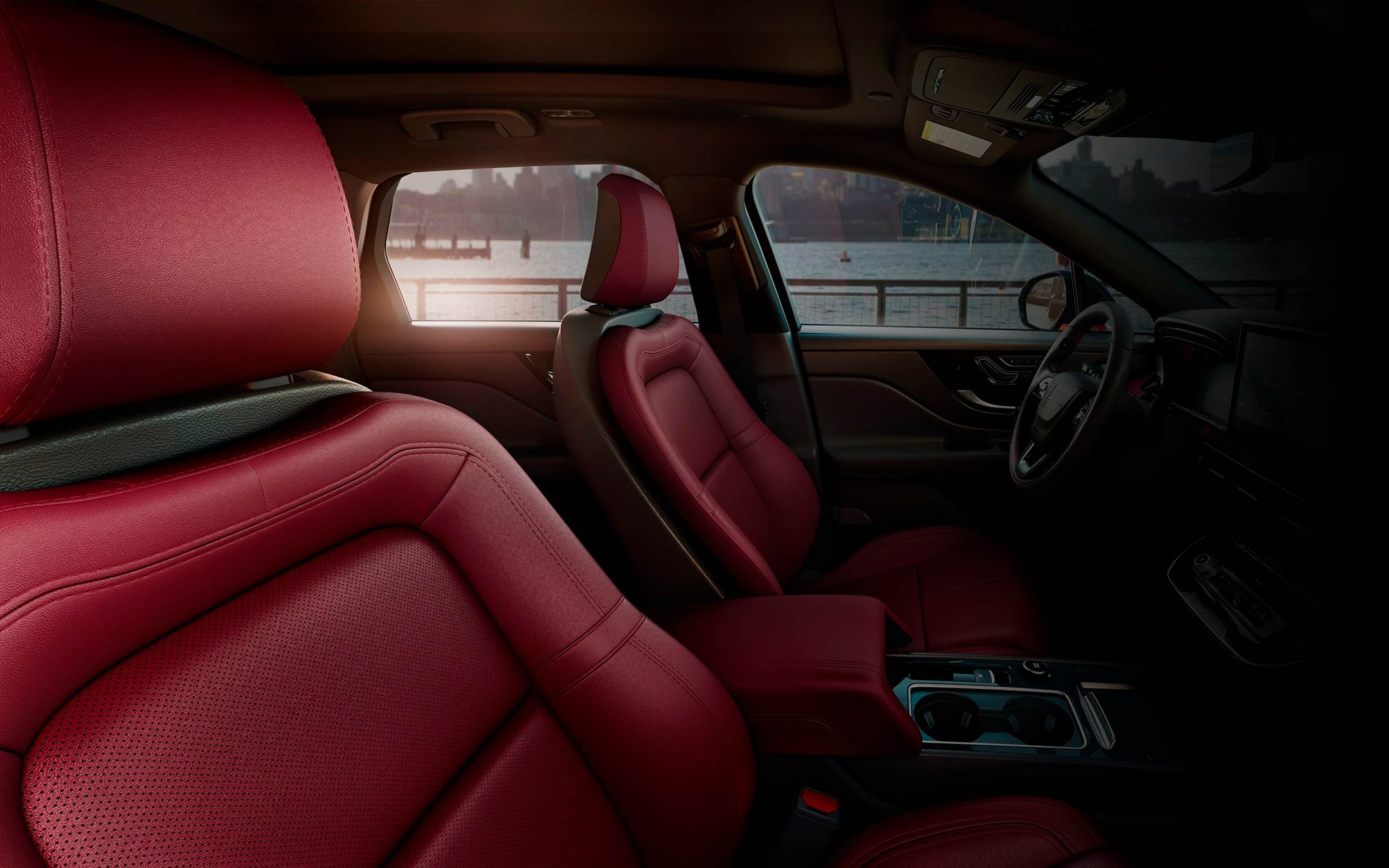 Available Perfect Position Front seats are shown inside a 2025 Lincoln Corsair